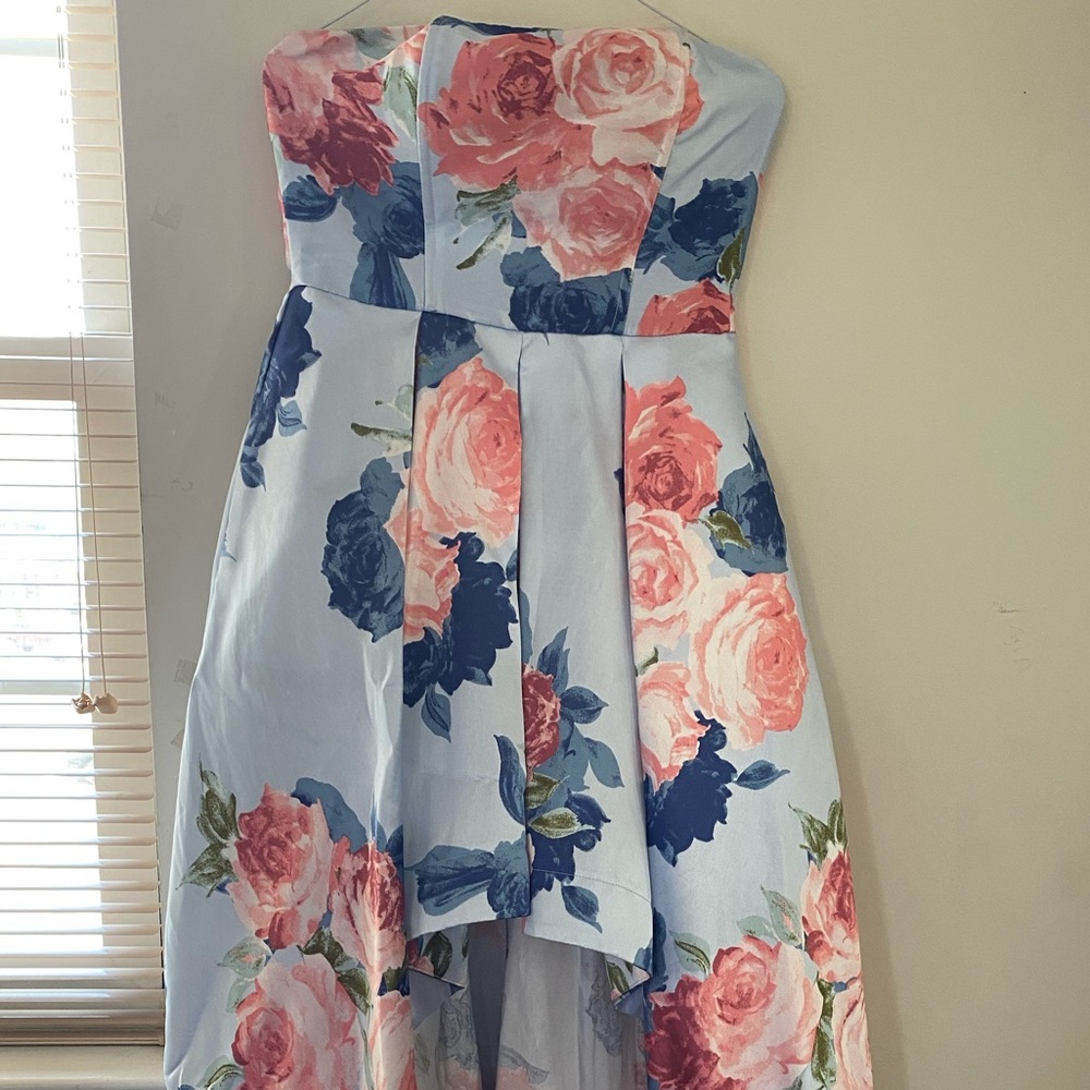 Floral high low dress